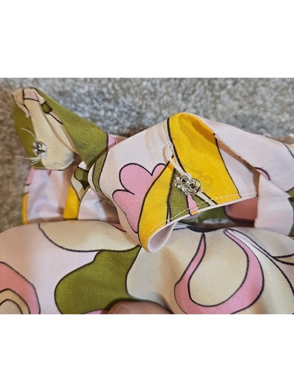 Donna Morgan Vtg Shift Dress 100% Silk Pink Lined Sleeveless Sexy Class Women 12 - Picture 10 of 10